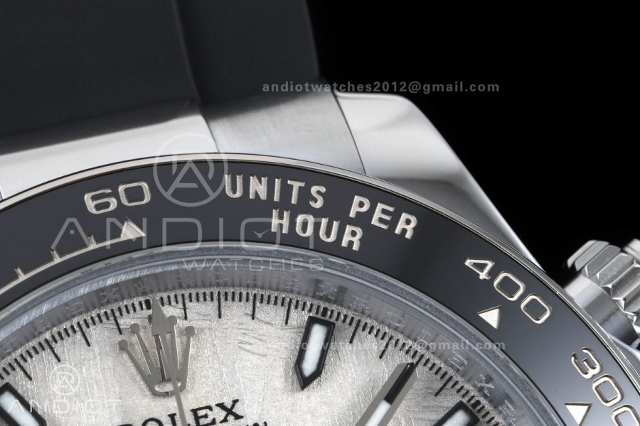 Daytona 126519 QF 1:1 Best Edition Meteorite Dial on Oysterflex Strap JH4131 V18 Weighted (Free Sprung)