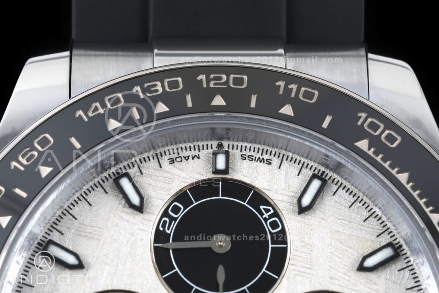 Daytona 126519 QF 1:1 Best Edition Meteorite Dial on Oysterflex Strap JH4131 V18 Weighted (Free Sprung)