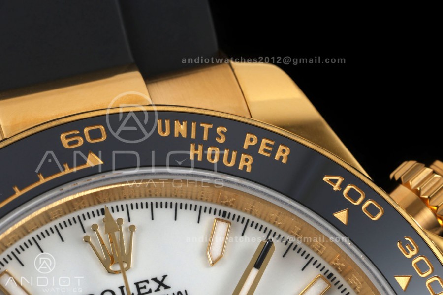 Daytona 126518 QF 1:1 Best Edition White Dial on Oysterflex Strap JH4131 V10 Weighted (Free Sprung)