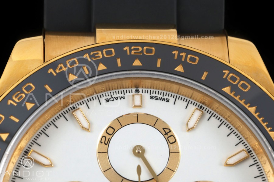 Daytona 126518 QF 1:1 Best Edition White Dial on Oysterflex Strap JH4131 V10 Weighted (Free Sprung)
