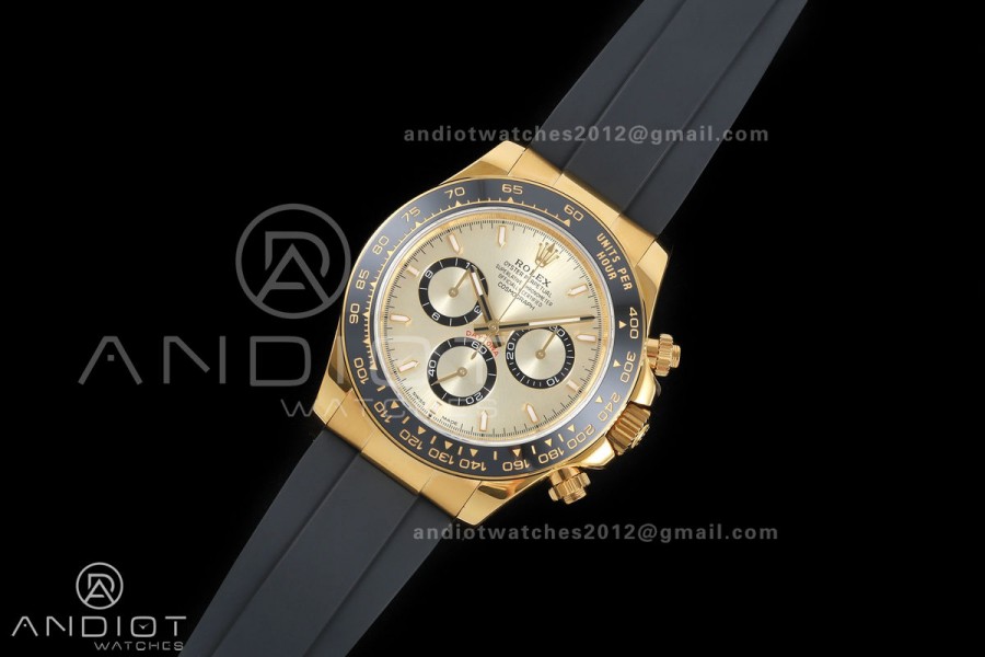 Daytona 126518 QF 1:1 Best Edition YG Dial on Oysterflex Strap JH4131 V18 Weighted (Free Sprung)