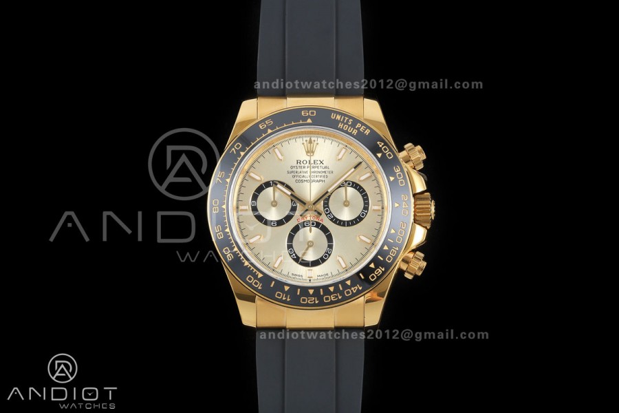 Daytona 126518 QF 1:1 Best Edition YG Dial on Oysterflex Strap JH4131 V18 Weighted (Free Sprung)