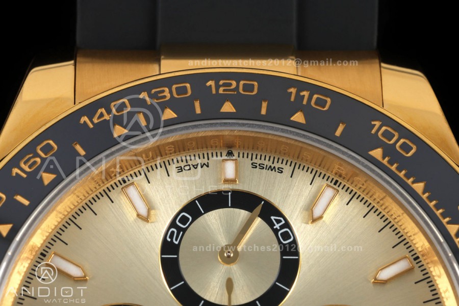 Daytona 126518 QF 1:1 Best Edition YG Dial on Oysterflex Strap JH4131 V18 Weighted (Free Sprung)