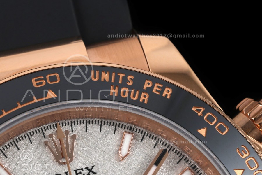 Daytona 126515 QF 1:1 Best Edition Meteorite Dial on Oysterflex Strap JH4131 V18 Weighted (Free Sprung)