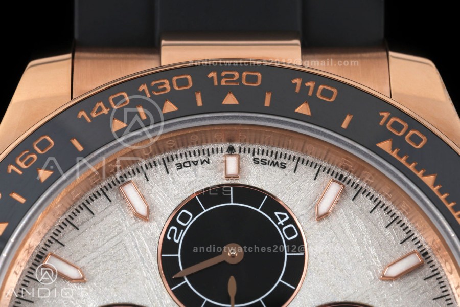 Daytona 126515 QF 1:1 Best Edition Meteorite Dial on Oysterflex Strap JH4131 V18 Weighted (Free Sprung)