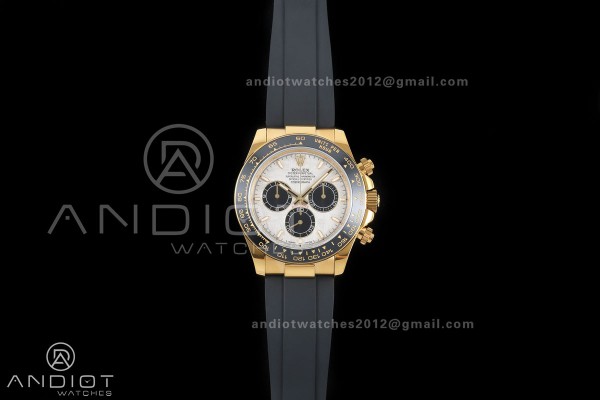 Daytona 126518 QF 1:1 Best Edition Meteorite Dial on Oysterflex Strap JH4131 V18 Weighted (Free Sprung)