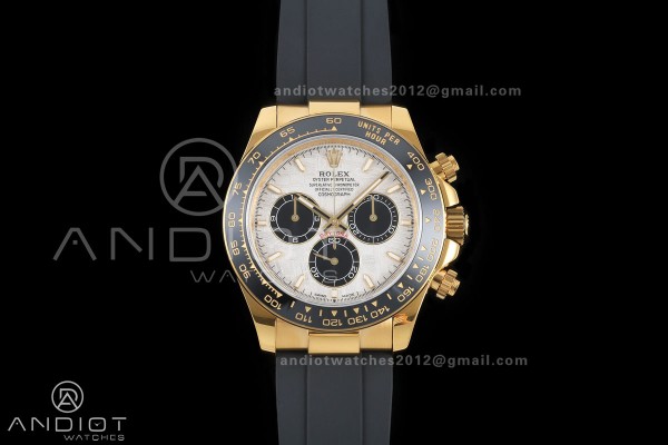 Daytona 126518 QF 1:1 Best Edition Meteorite Dial on Oysterflex Strap JH4131 V18 Weighted (Free Sprung)