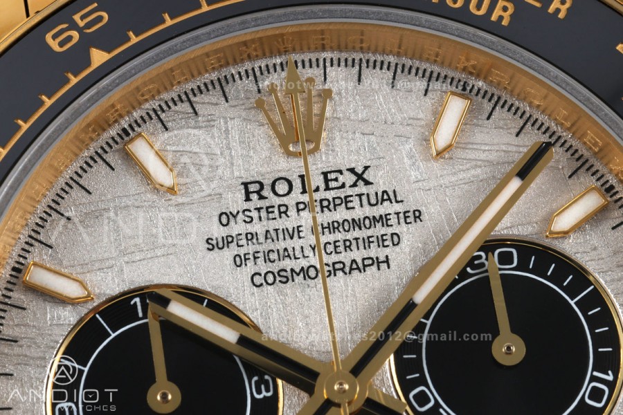 Daytona 126518 QF 1:1 Best Edition Meteorite Dial on Oysterflex Strap JH4131 V10 Weighted (Free Sprung)