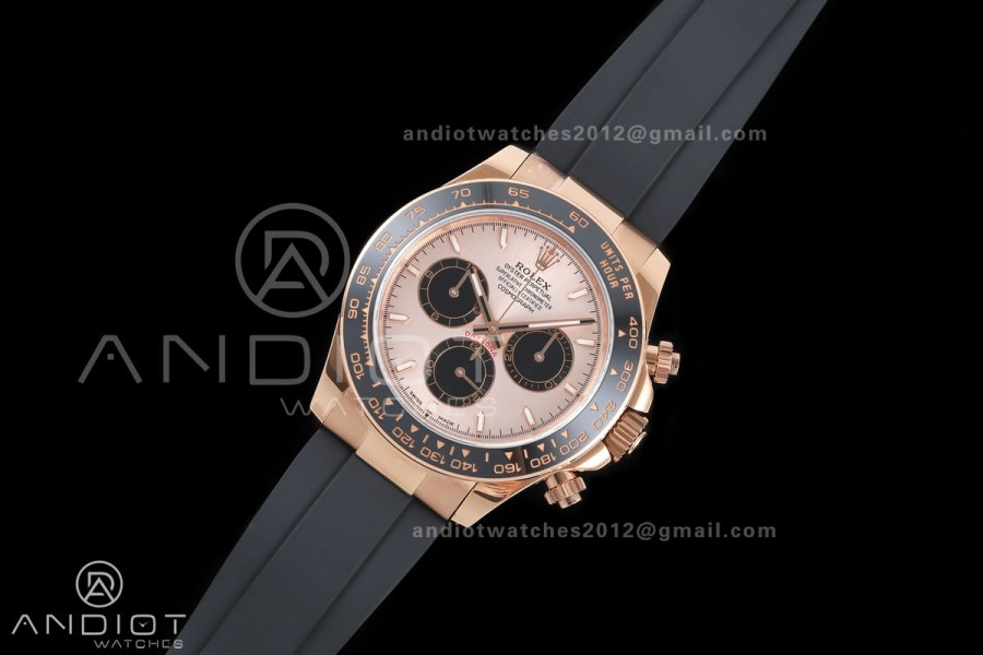 Daytona 126515 QF 1:1 Best Edition RG/Black Dial on Oysterflex Strap JH4131 V18 Weighted (Free Sprung)