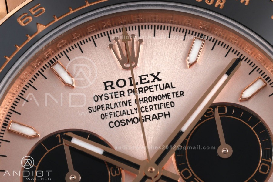 Daytona 126515 QF 1:1 Best Edition RG/Black Dial on Oysterflex Strap JH4131 V18 Weighted (Free Sprung)