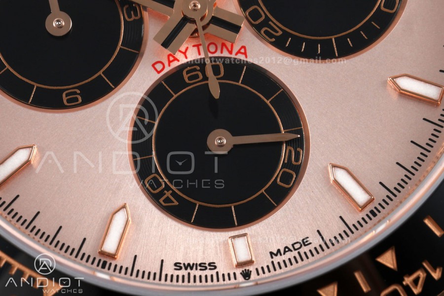 Daytona 126515 QF 1:1 Best Edition RG/Black Dial on Oysterflex Strap JH4131 V18 Weighted (Free Sprung)
