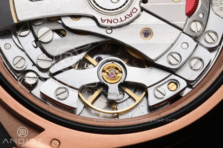 Daytona 126515 QF 1:1 Best Edition Black/RG Dial on Oysterflex Strap JH4131 V18 Weighted (Free Sprung)