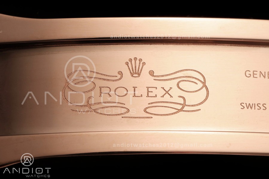 Daytona 126515 QF 1:1 Best Edition Black/RG Diamonds Dial on Oysterflex Strap JH4131 V18 Weighted (Free Sprung)