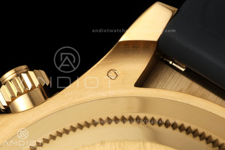 Daytona 126518 QF 1:1 Best Edition Black/YG Diamonds Dial on Oysterflex Strap JH4131 V18 Weighted (Free Sprung)