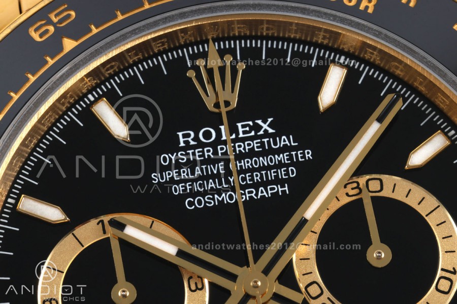 Daytona 126518 QF 1:1 Best Edition Black Dial on Oysterflex Strap JH4131 V18 Weighted (Free Sprung)