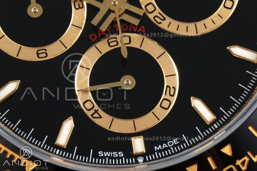 Daytona 126518 QF 1:1 Best Edition Black Dial on Oysterflex Strap JH4131 V18 Weighted (Free Sprung)