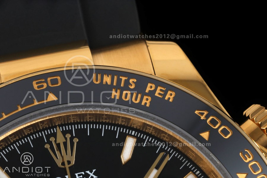 Daytona 126518 QF 1:1 Best Edition Black Dial on Oysterflex Strap JH4131 V18 Weighted (Free Sprung)