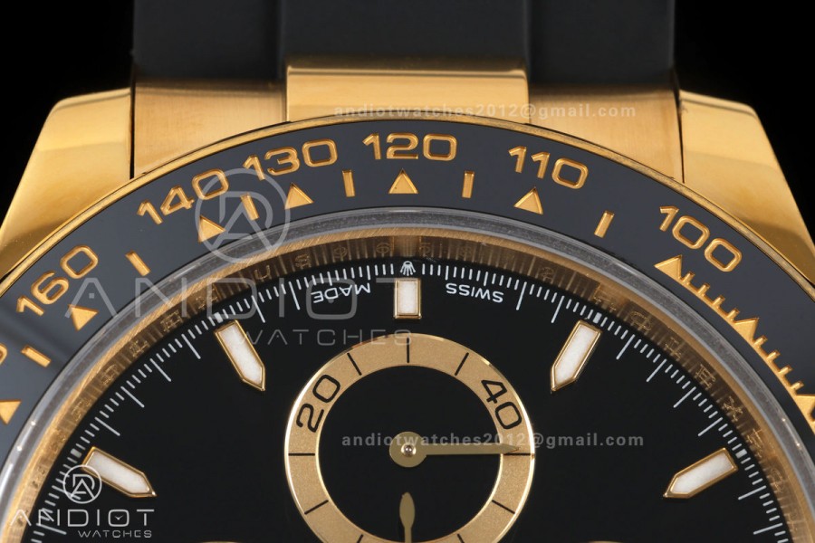 Daytona 126518 QF 1:1 Best Edition Black Dial on Oysterflex Strap JH4131 V18 Weighted (Free Sprung)