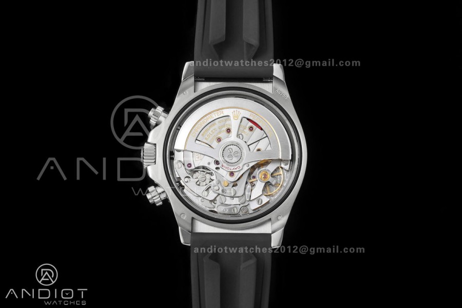 Daytona 126519 QF 1:1 Best Edition Black/Silver Dial on Oysterflex Strap JH4131 V18 Weighted (Free Sprung)