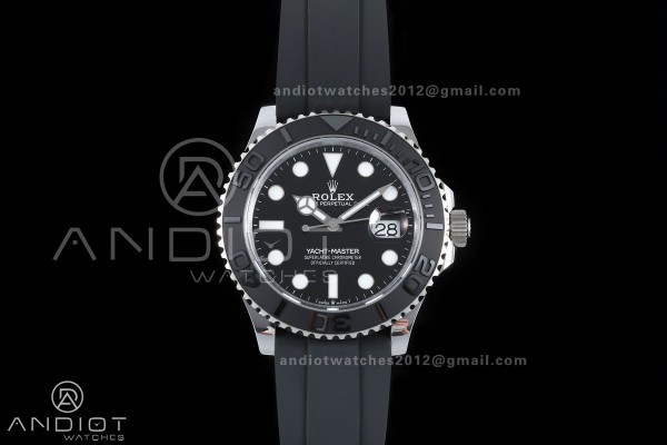 Yacht-Master 42mm 226659 SS QF 1:1 Best Edition on Oysterflex Strap JH3235 Weighted V18 (Free Sprung)
