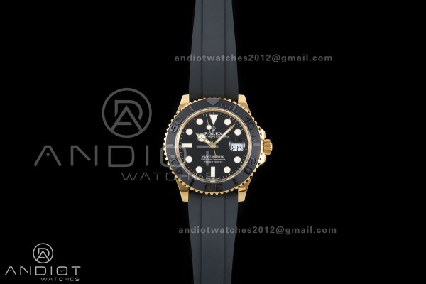Yacht-Master 42mm 226658 YG QF 1:1 Best Edition on Oysterflex Strap JH3235 Weighted V18 (Free Sprung)