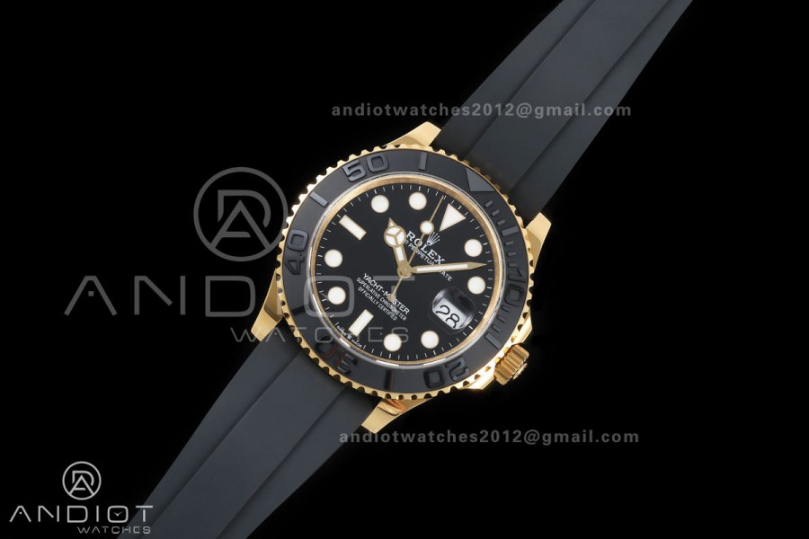 Yacht-Master 42mm 226658 YG QF 1:1 Best Edition on Oysterflex Strap JH3235 Weighted V18 (Free Sprung)