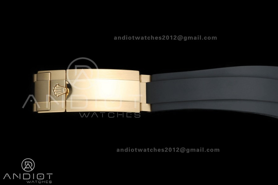Yacht-Master 42mm 226658 YG QF 1:1 Best Edition on Oysterflex Strap JH3235 Weighted V18 (Free Sprung)