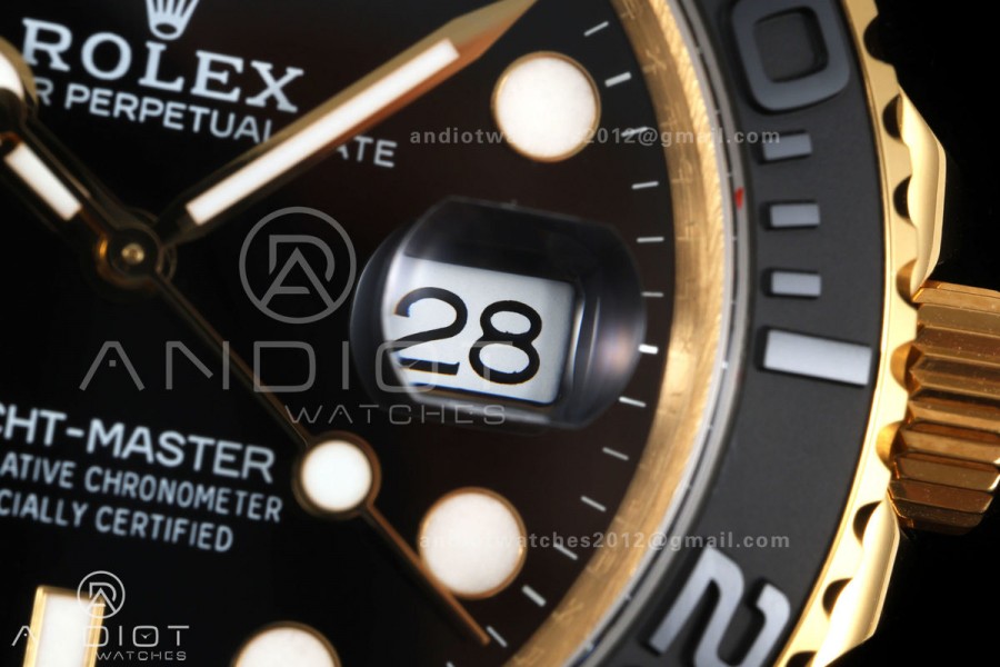 Yacht-Master 42mm 226658 YG QF 1:1 Best Edition on Oysterflex Strap JH3235 Weighted V18 (Free Sprung)