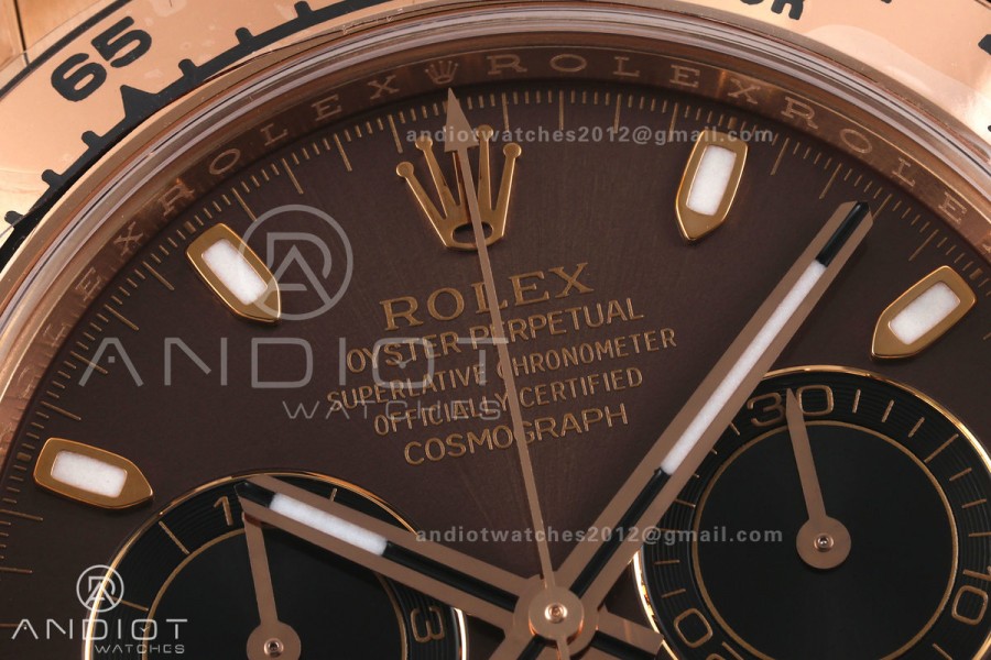 Daytona 116505 VF 1:1 Best Edition 904L Steel Brown Dial on RG Bracelet DD4130