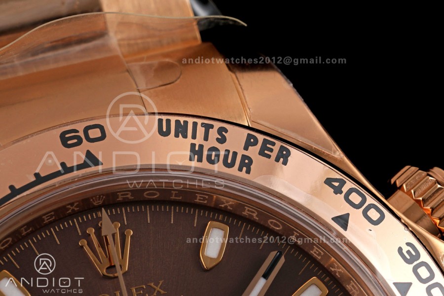 Daytona 116505 VF 1:1 Best Edition 904L Steel Brown Dial on RG Bracelet DD4130