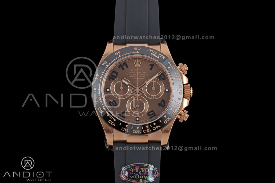 Daytona 116515 VF 1:1 Best Edition 904L Steel Chocolate Dial on Oysterflex Strap DD4130