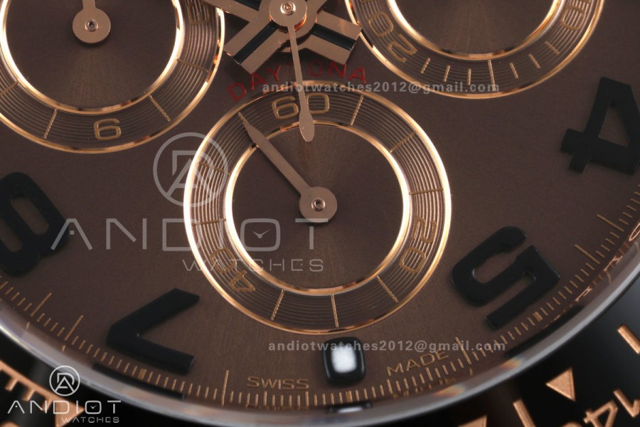 Daytona 116515 VF 1:1 Best Edition 904L Steel Chocolate Dial on Oysterflex Strap DD4130