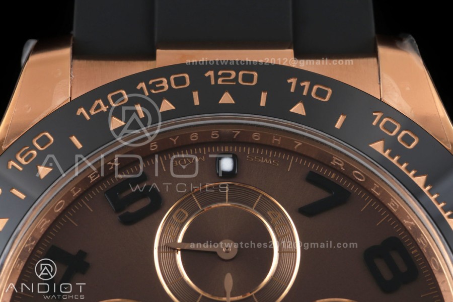 Daytona 116515 VF 1:1 Best Edition 904L Steel Chocolate Dial on Oysterflex Strap DD4130