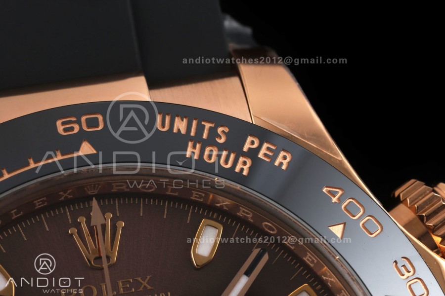 Daytona 116515 VF 1:1 Best Edition 904L Steel Brown/Black Dial on Oysterflex Strap DD4130