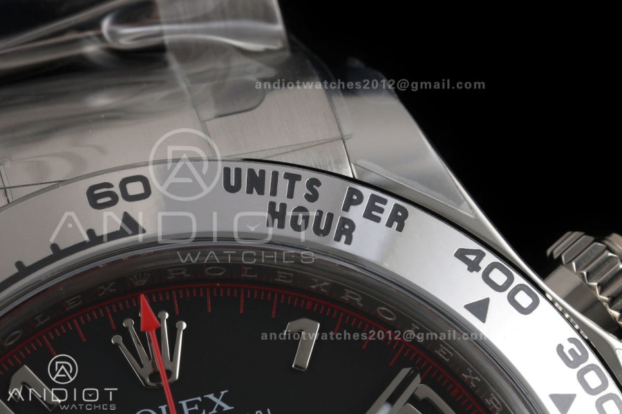 Daytona 116509 VF 1:1 Best Edition 904L Steel Black Numeral Dial on SS Bracelet DD4130