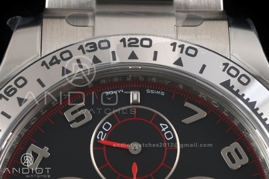 Daytona 116509 VF 1:1 Best Edition 904L Steel Black Numeral Dial on SS Bracelet DD4130