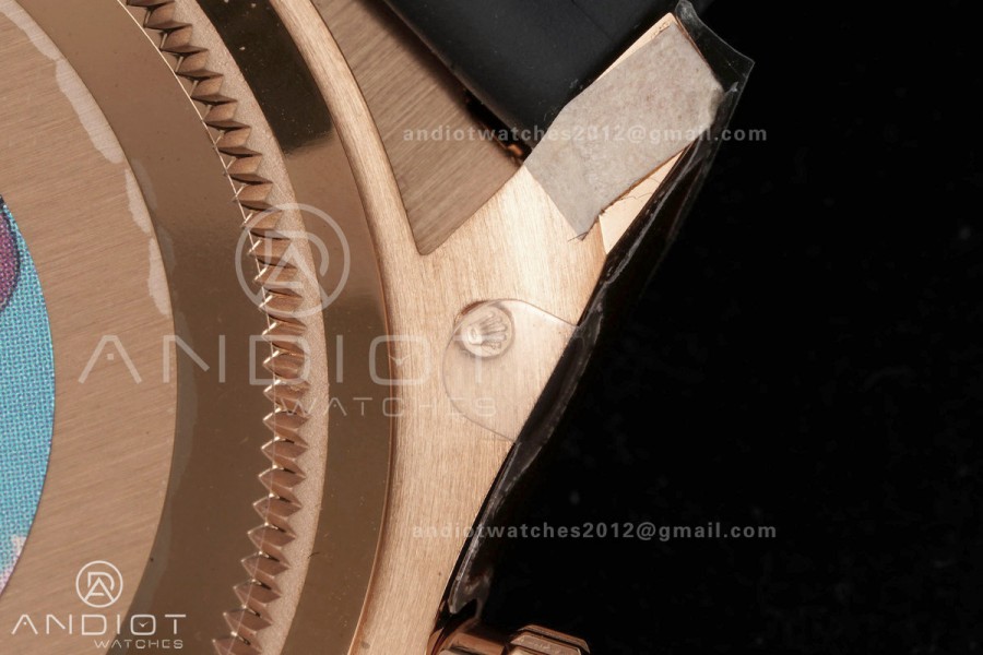 Daytona 116515 VF 1:1 Best Edition 904L Steel Black Diamonds Dial on Oysterflex Strap DD4130