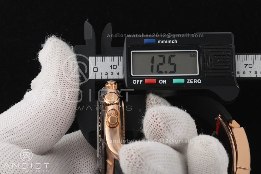 Daytona 116515 VF 1:1 Best Edition 904L Steel Black Diamonds Dial on Oysterflex Strap DD4130