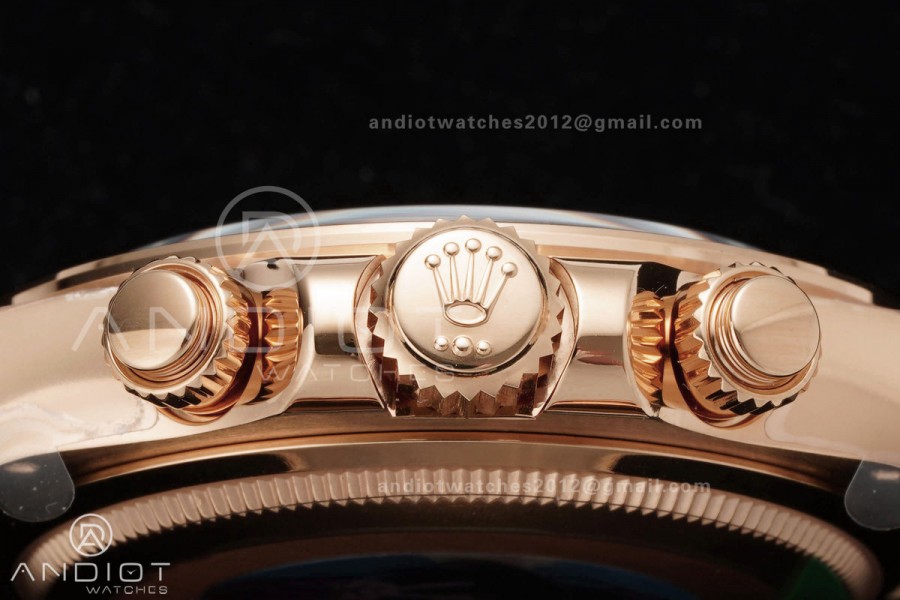 Daytona 116515 VF 1:1 Best Edition 904L Steel Black Diamonds Dial on Oysterflex Strap DD4130