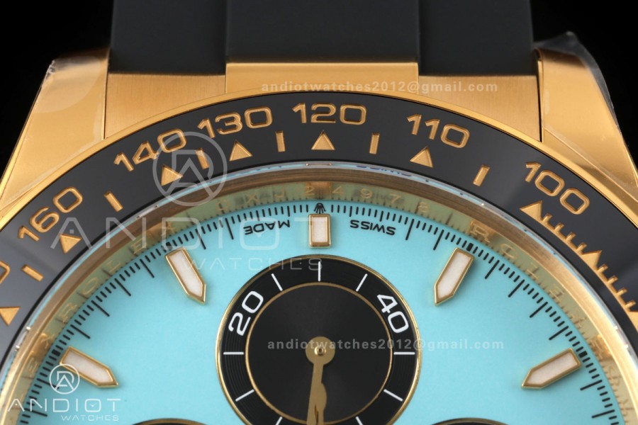 Daytona 126518 VF 1:1 Best Edition 904L Steel Tiffany Blue Dial on Oysterflex Strap DD4131