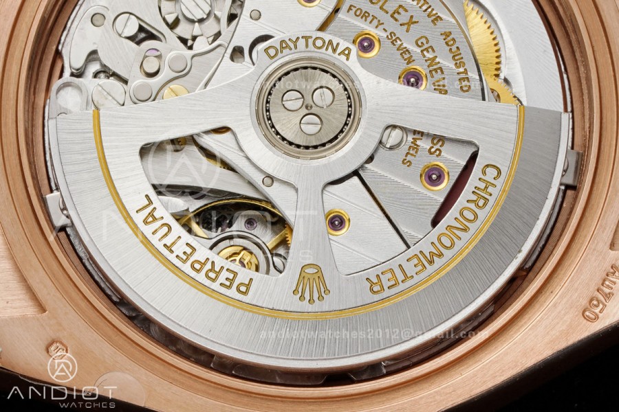 Daytona 126515 VF 1:1 Best Edition 904L Steel Black/RG Diamonds Dial on Oysterflex Strap DD4131