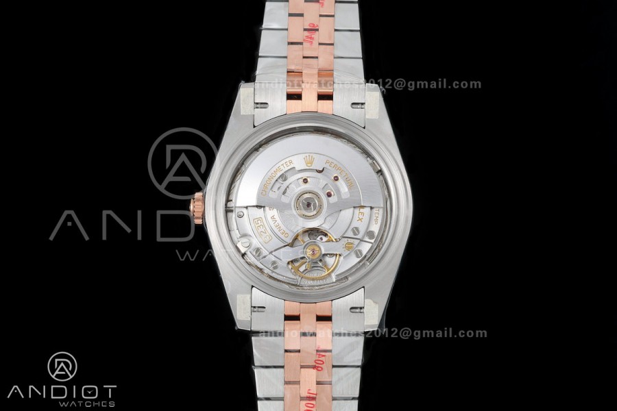 DateJust 41 126331 904L SS/RG VF 1:1 Best Edition Gray Dial Green Roman on Jubilee Bracelet DD3235