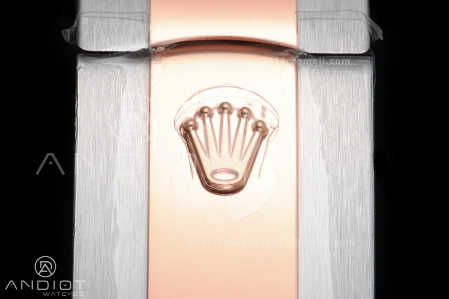 DateJust 41 126331 904L SS/RG VF 1:1 Best Edition Gray Dial Green Roman on Jubilee Bracelet DD3235