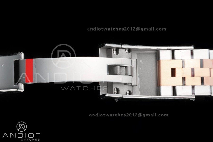 DateJust 41 126331 904L SS/RG VF 1:1 Best Edition Gray Dial Green Roman on Jubilee Bracelet DD3235