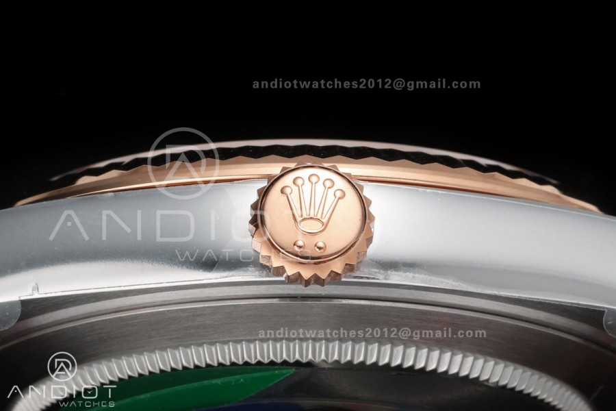 DateJust 41 126331 904L SS/RG VF 1:1 Best Edition RG Stick Dial on Jubilee Bracelet DD3235