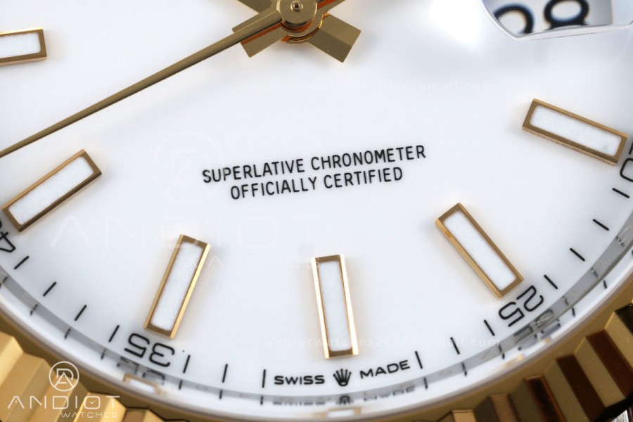 DateJust 41 126333 904L SS/YG VF 1:1 Best Edition White Stick Dial on Jubilee Bracelet DD3235