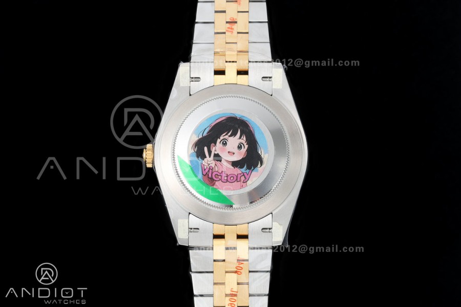 DateJust 41 126333 904L SS/YG VF 1:1 Best Edition YG Textured Stick Dial on Jubilee Bracelet DD3235