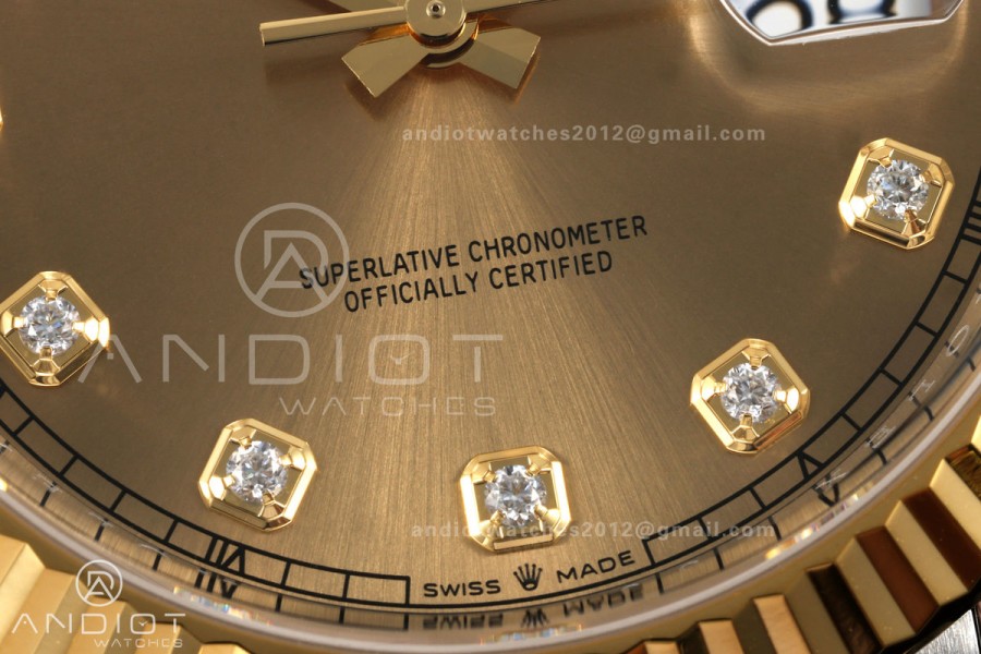 DateJust 41 126333 904L SS/YG VF 1:1 Best Edition YG Diamonds Dial on Jubilee Bracelet DD3235