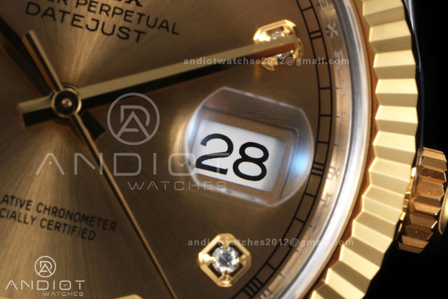 DateJust 41 126333 904L SS/YG VF 1:1 Best Edition YG Diamonds Dial on Jubilee Bracelet DD3235