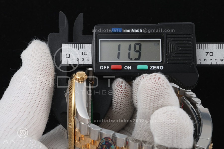 DateJust 41 126333 904L SS/YG VF 1:1 Best Edition Silver Stick Dial on Jubilee Bracelet DD3235